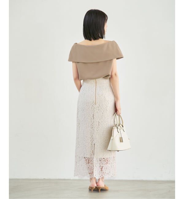 NOBLE「《WEB・ルクア大阪店限定追加予約》ソフトツイルケープブラウス」|シャツ・ブラウス|