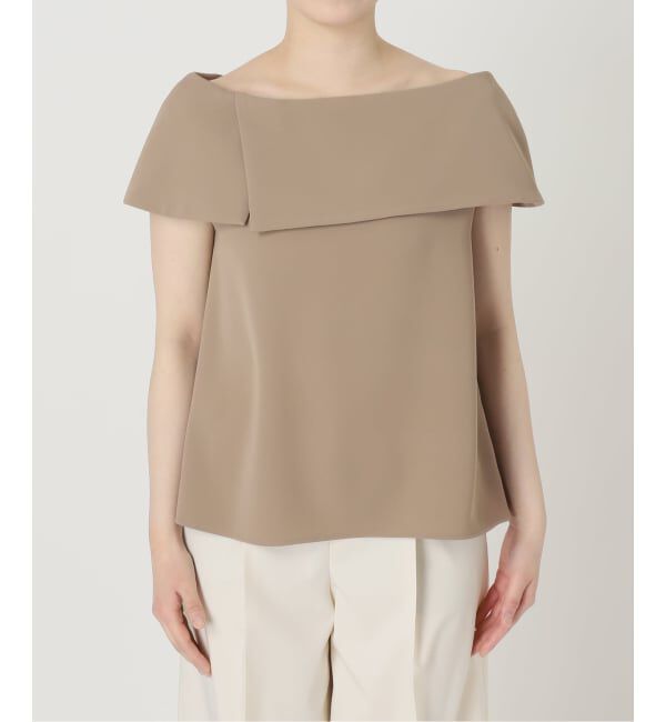 NOBLE「《WEB・ルクア大阪店限定追加予約》ソフトツイルケープブラウス」|シャツ・ブラウス|