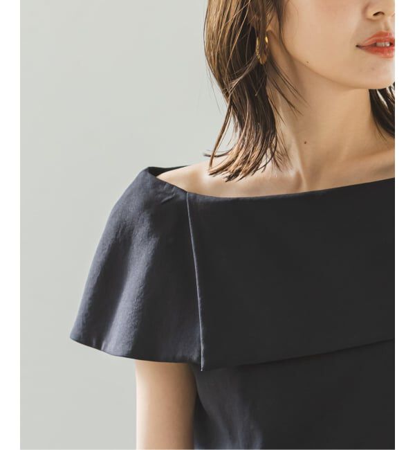 NOBLE「《WEB・ルクア大阪店限定追加予約》ソフトツイルケープブラウス」|シャツ・ブラウス|