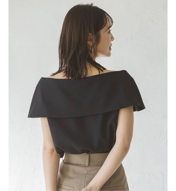 NOBLE「《WEB・ルクア大阪店限定追加予約》ソフトツイルケープブラウス」|シャツ・ブラウス|