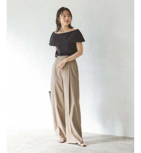 NOBLE「《WEB・ルクア大阪店限定追加予約》ソフトツイルケープブラウス」|シャツ・ブラウス|