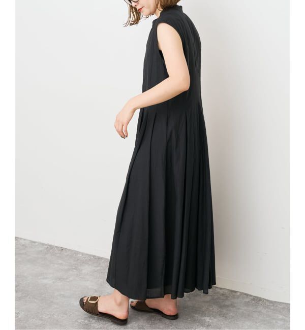 Spick and Span「《手洗い可 / 予約》C/Rボイルタックノースリーブワンピース」|ワンピース|