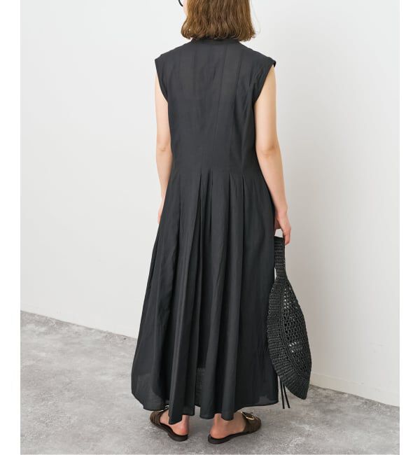 Spick and Span「《手洗い可 / 予約》C/Rボイルタックノースリーブワンピース」|ワンピース|