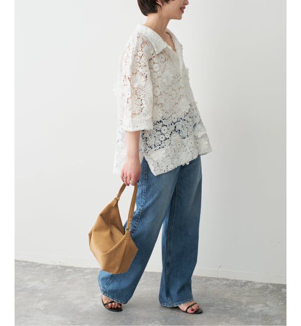 Spick and Span「LAYAS/レイヤーズ レース半袖シャツ」|シャツ・ブラウス|