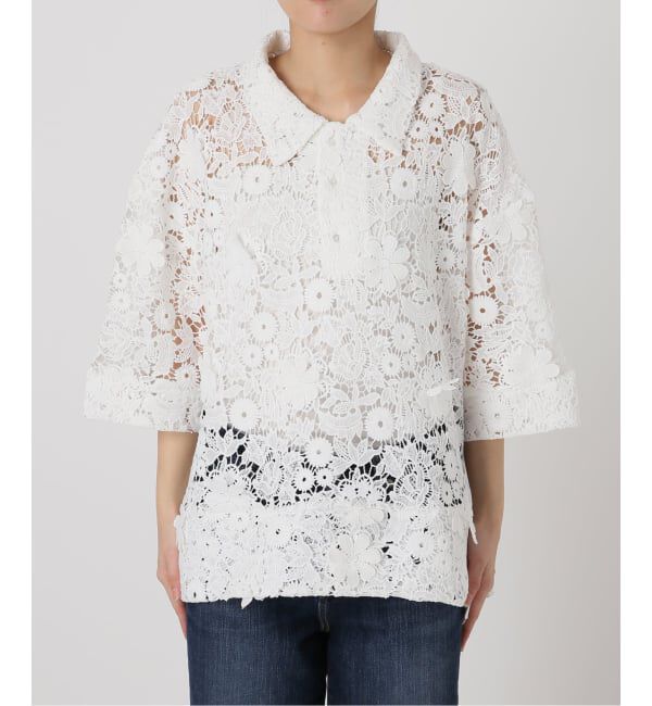Spick and Span「LAYAS/レイヤーズ レース半袖シャツ」|シャツ・ブラウス|