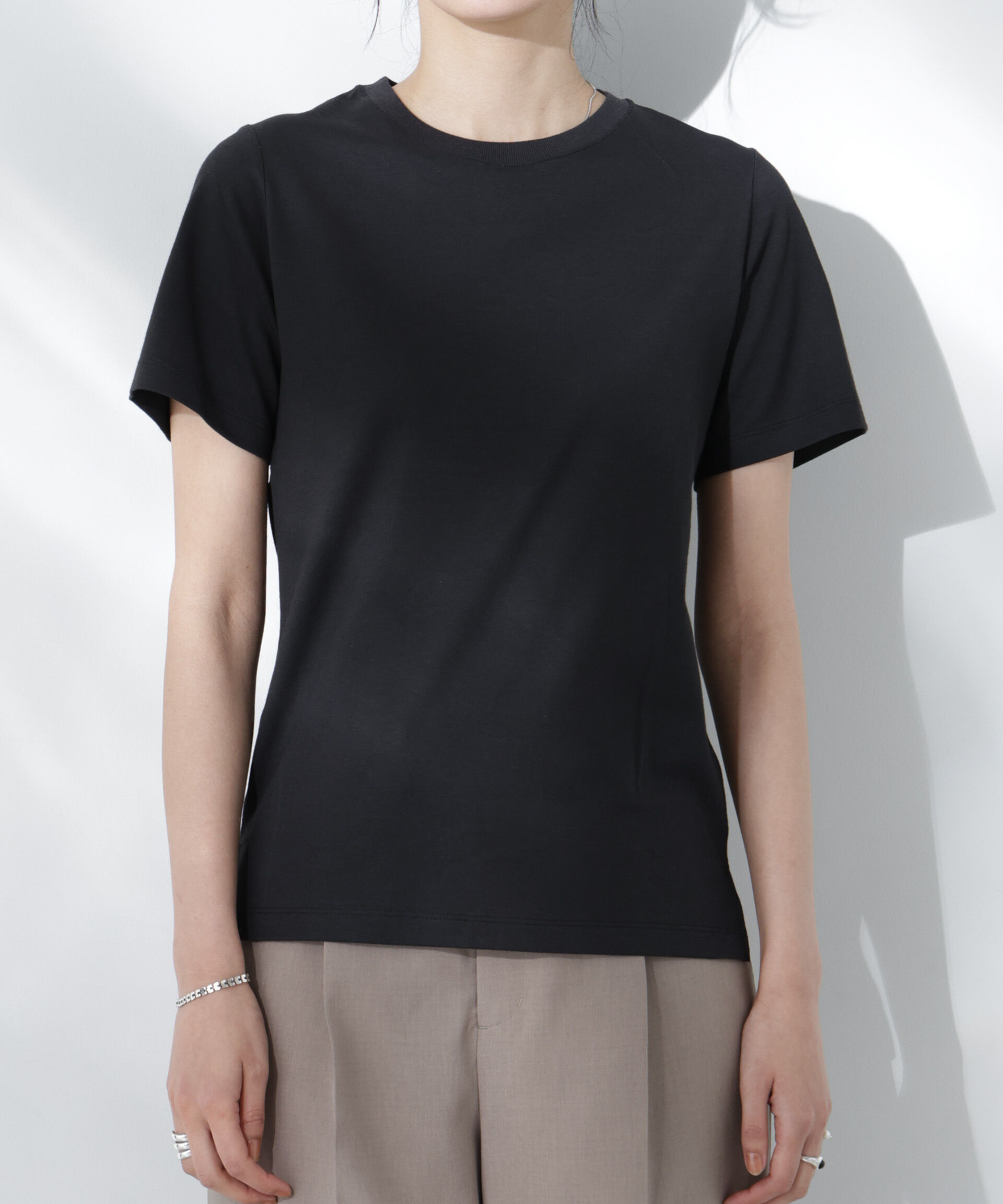 nano･universe「Anti Soaked(R) 汗染み防止クルーネックTシャツ」|Tシャツ・カットソー|