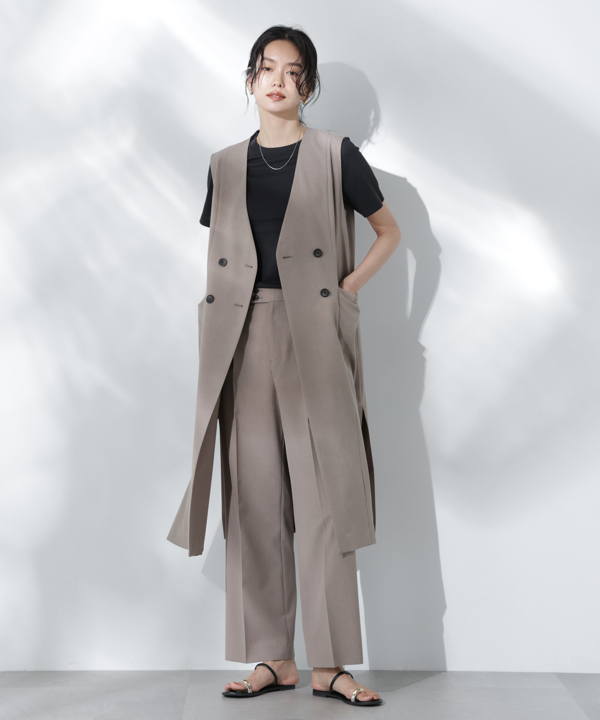 nano･universe「Anti Soaked(R) 汗染み防止クルーネックTシャツ」|Tシャツ・カットソー|