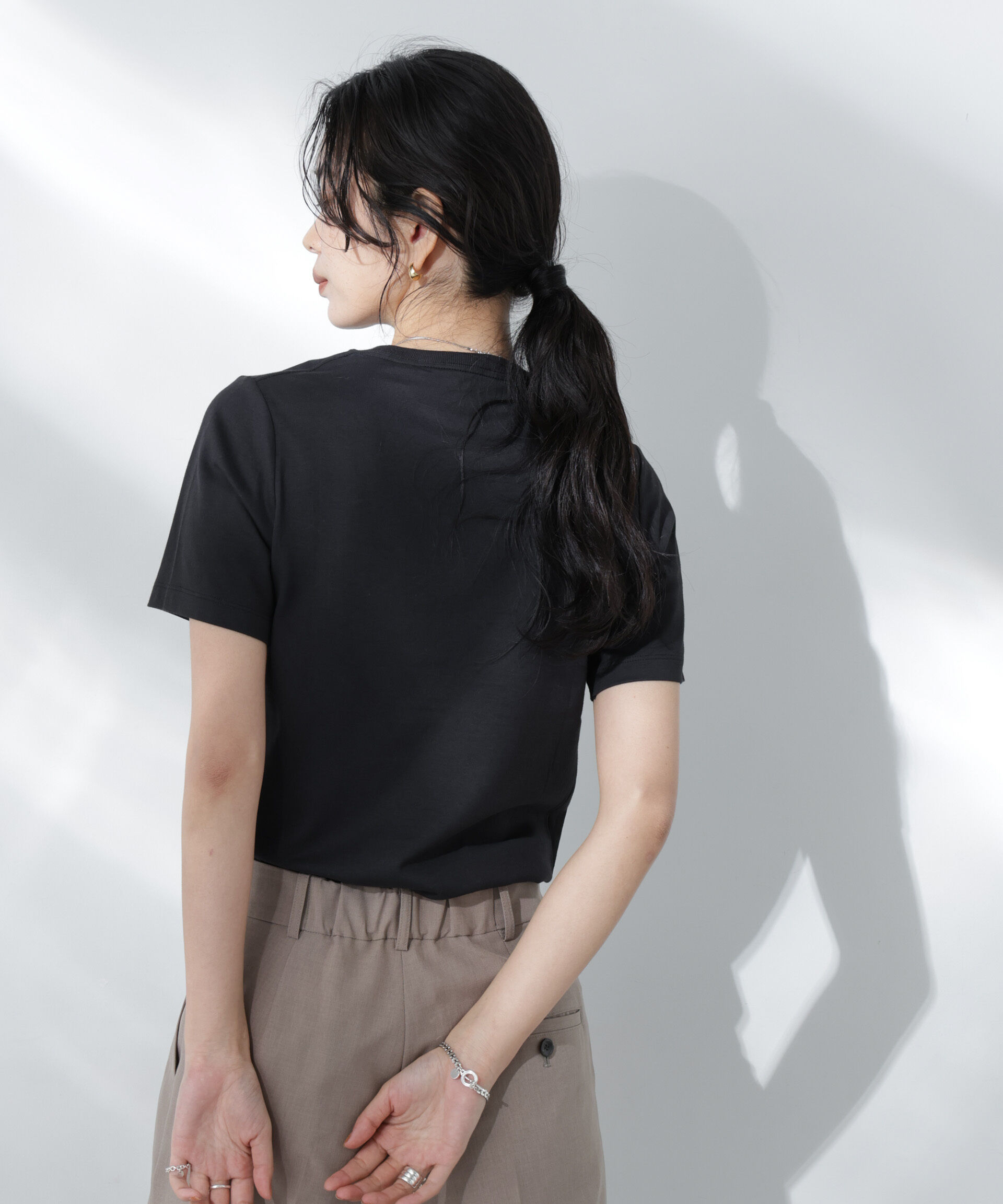 nano･universe「Anti Soaked(R) 汗染み防止クルーネックTシャツ」|Tシャツ・カットソー|