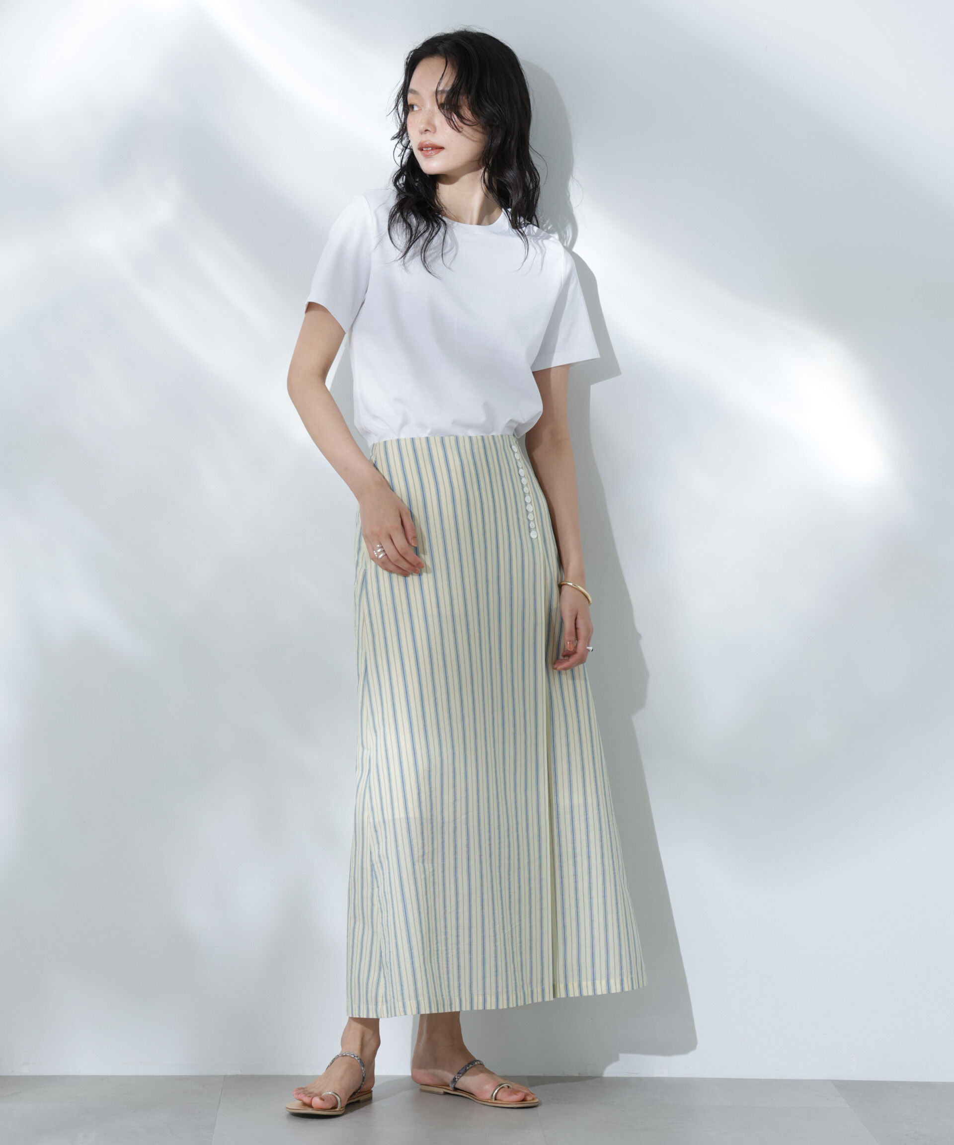 nano･universe「Anti Soaked(R) 汗染み防止クルーネックTシャツ」|Tシャツ・カットソー|