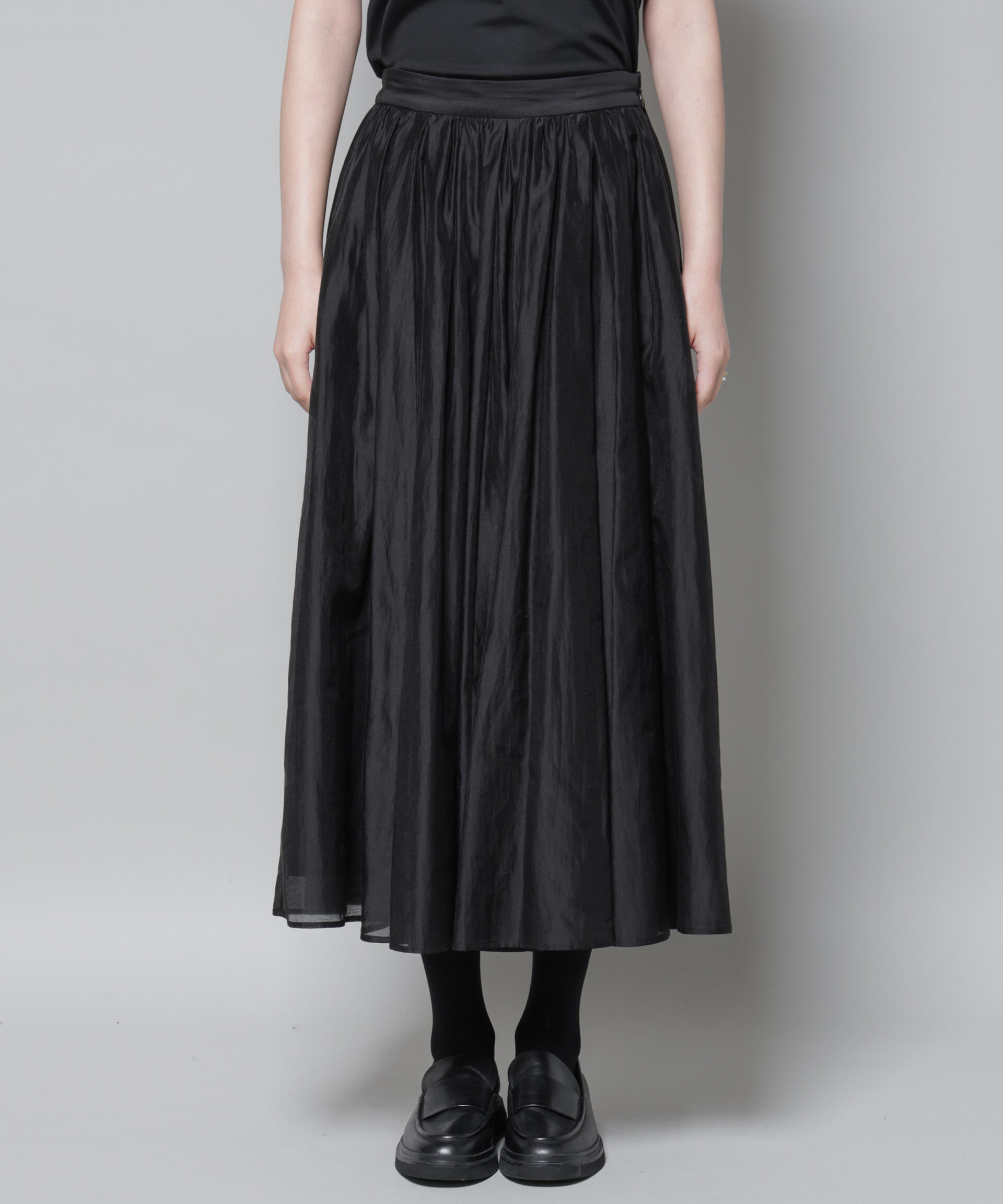 nano･universe「ブライトローンギャザータックスカート」|スカート|