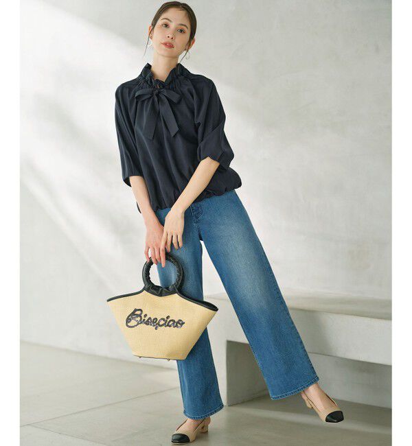 組曲「スパンコールエンブロイダリーカゴバッグ」|かごバッグ|