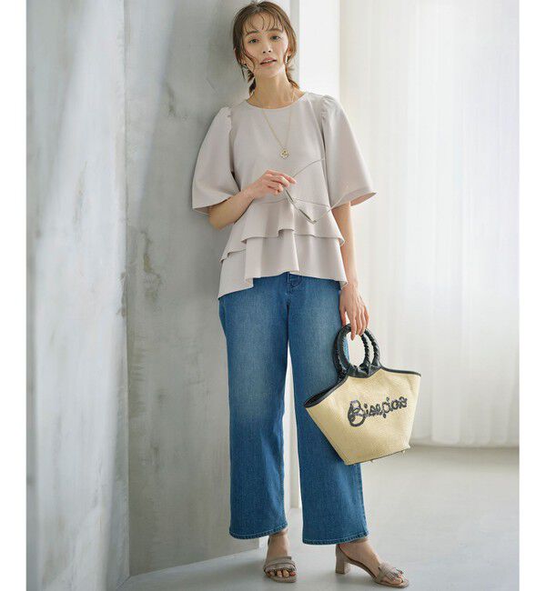 組曲「スパンコールエンブロイダリーカゴバッグ」|かごバッグ|