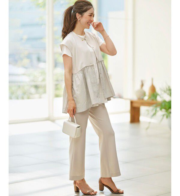 組曲「【接触冷感・吸湿・UVカット】ジョーゼットジャージー ジレ」|ベスト・ジレ|