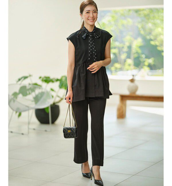 組曲「【接触冷感・吸湿・UVカット】ジョーゼットジャージー ジレ」|ベスト・ジレ|