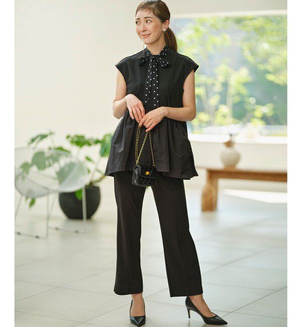 組曲「【接触冷感・吸湿・UVカット】ジョーゼットジャージー ジレ」|ベスト・ジレ|