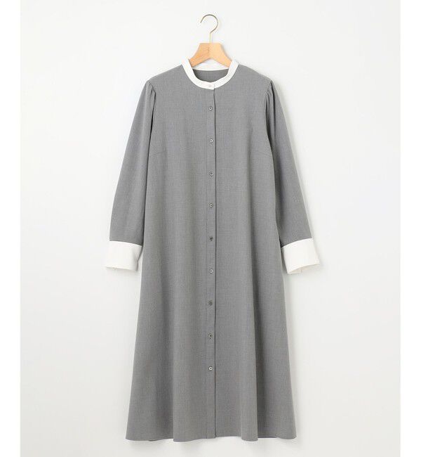 組曲「【KUMIKYOKU NAVY】ウーステッドライククロス シャツワンピース」|ワンピース|