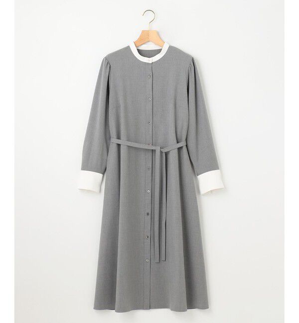 組曲「【KUMIKYOKU NAVY】ウーステッドライククロス シャツワンピース」|ワンピース|