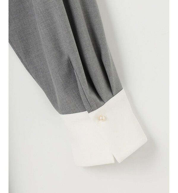 組曲「【KUMIKYOKU NAVY】ウーステッドライククロス シャツワンピース」|ワンピース|