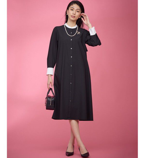 組曲「【KUMIKYOKU NAVY】ウーステッドライククロス シャツワンピース」|ワンピース|