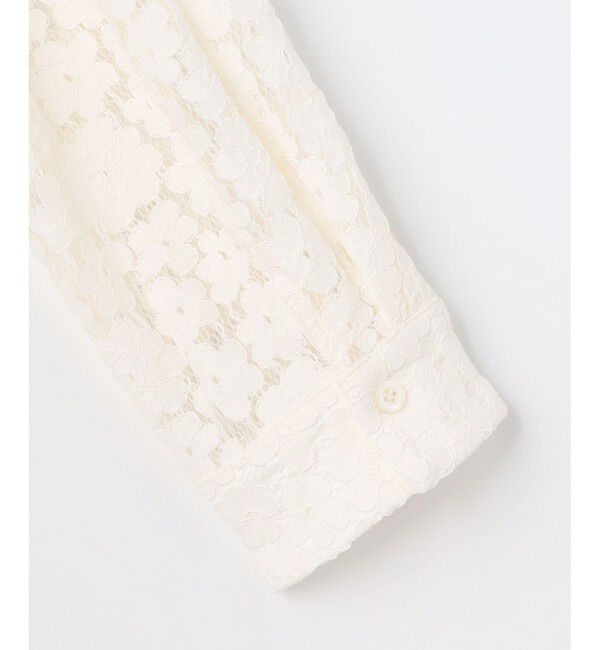 組曲「【WEB限定】フラワーラッセルレースシャツライク ブラウス」|シャツ・ブラウス|