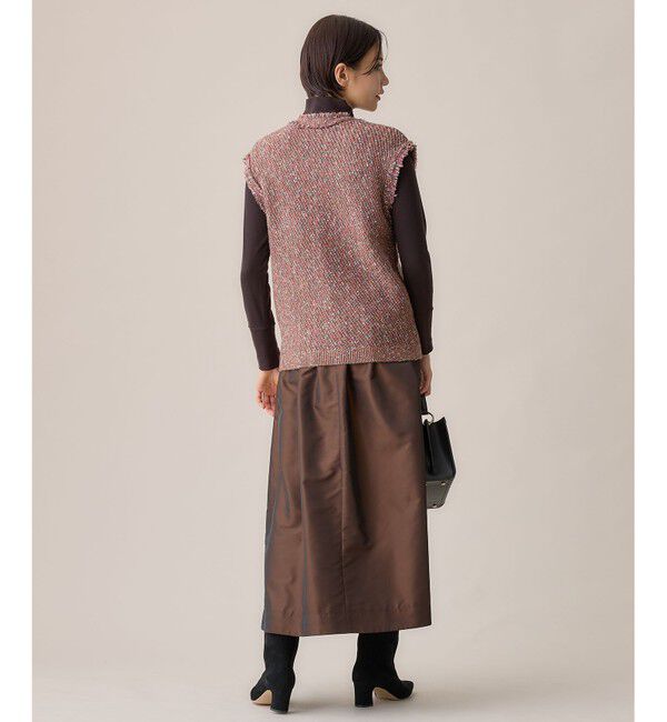 自由区「ミックスツイードニット  ベスト」|ベスト・ジレ|