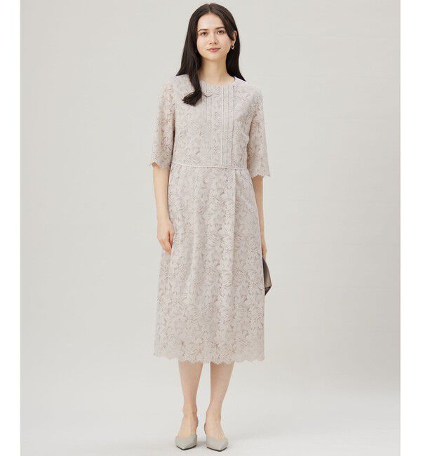 自由区「【洗える】フルールコードレース ワンピース」|ワンピース|