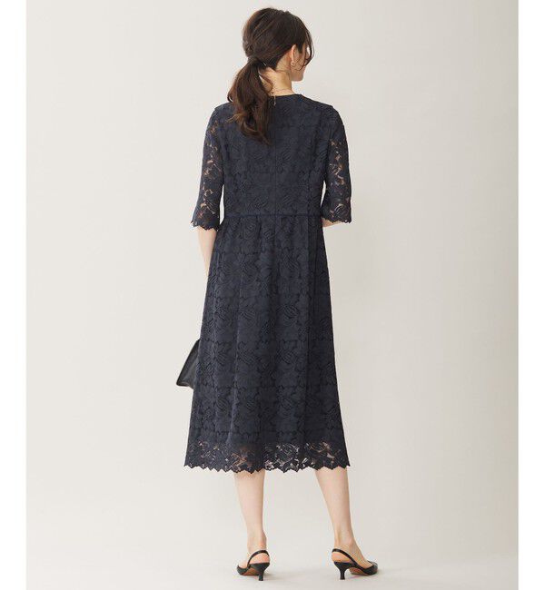 自由区「【洗える】フルールコードレース ワンピース」|ワンピース|
