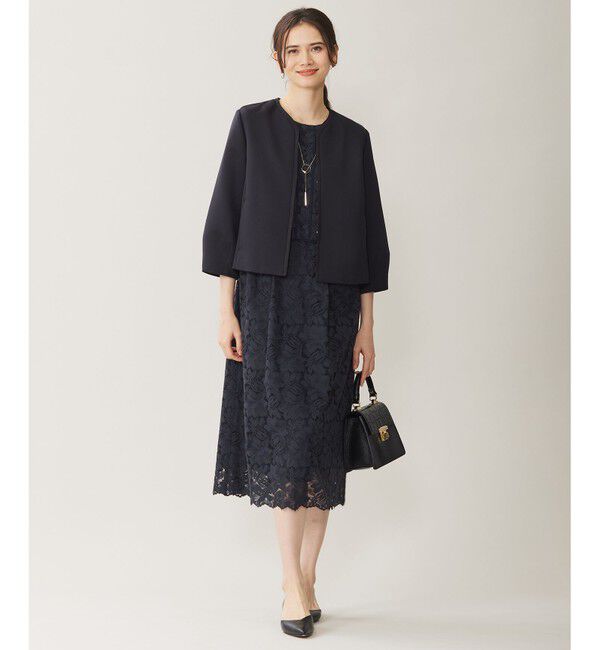 自由区「【洗える】フルールコードレース ワンピース」|ワンピース|