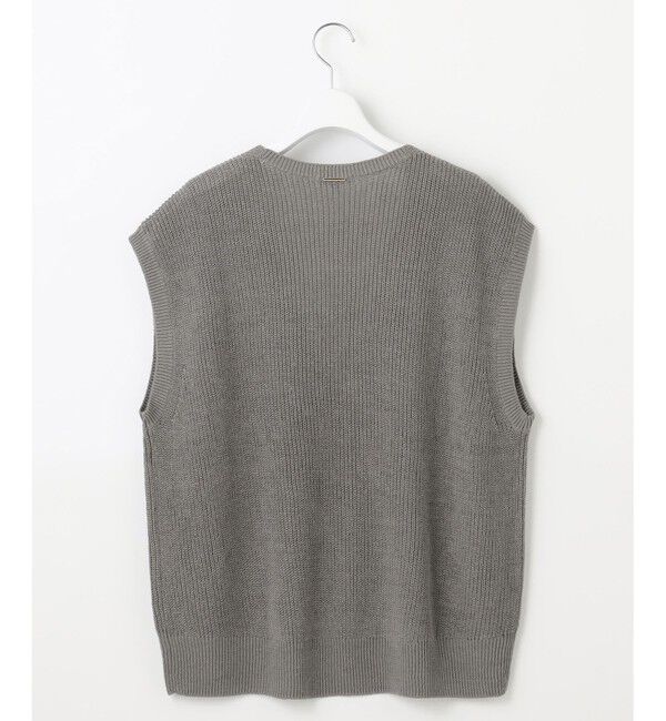 自由区「【洗える】コットンウールミドルゲージニット ベスト」|ベスト・ジレ|