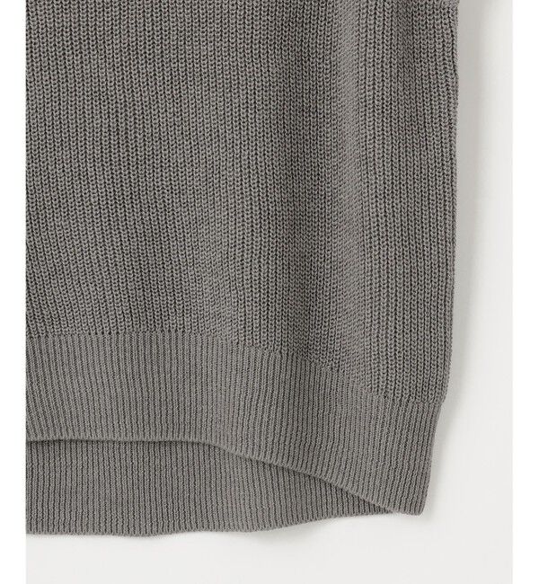 自由区「【洗える】コットンウールミドルゲージニット ベスト」|ベスト・ジレ|