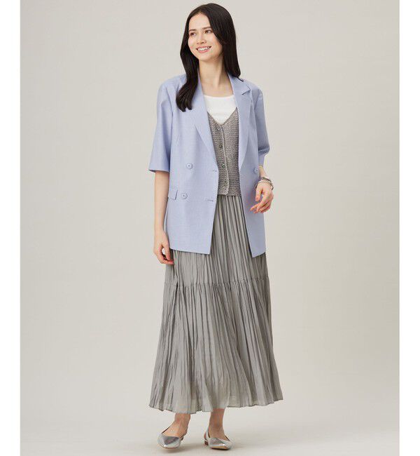 自由区「クロッシェライクニット ジレ」|ベスト・ジレ|