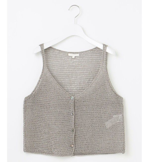 自由区「クロッシェライクニット ジレ」|ベスト・ジレ|