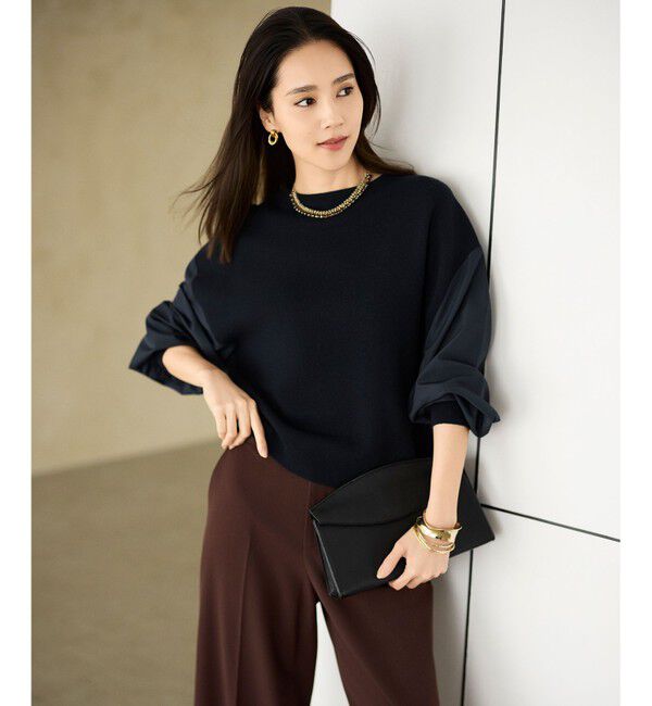 自由区「ウールミラノランタンスリーブ ニット」|ニット・セーター|