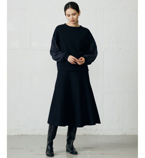 自由区「ウールミラノランタンスリーブ ニット」|ニット・セーター|