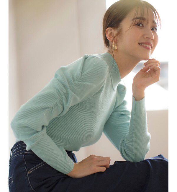 ANY SIS「【洗える】ビジュー プルオーバー」|ニット・セーター|