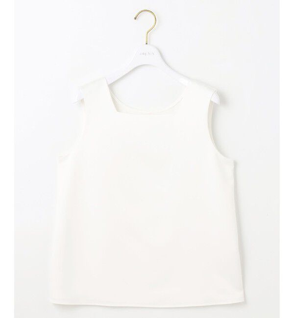 ANY SIS「【洗える】サテン2WAY タンクトップ」|タンクトップ|オフ