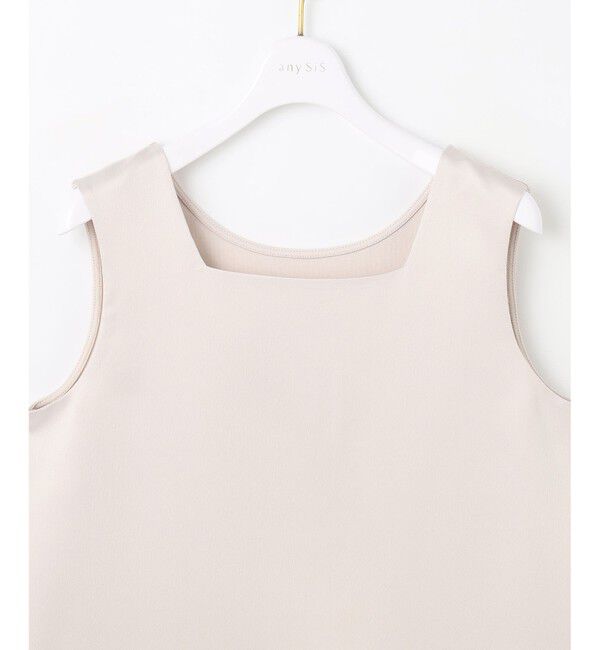 ANY SIS「【洗える】サテン2WAY タンクトップ」|タンクトップ|