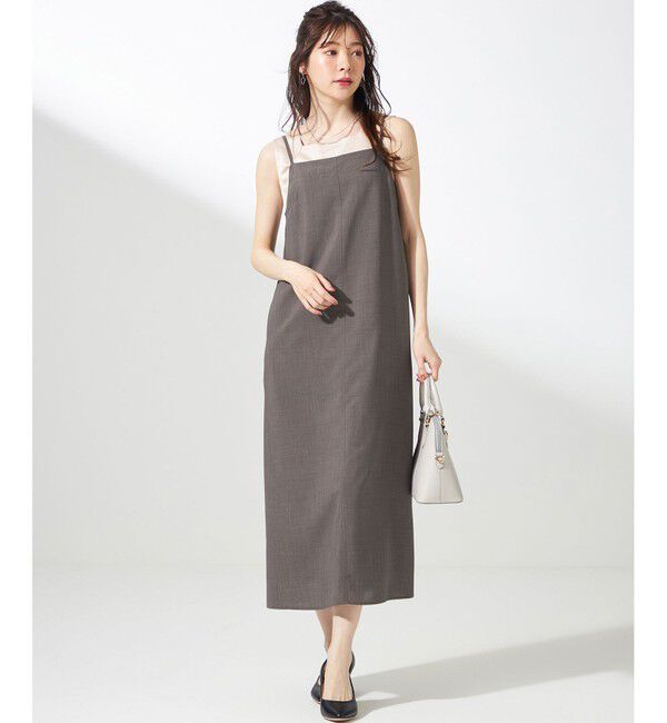 ANY SIS「【洗える】サテン2WAY タンクトップ」|タンクトップ|