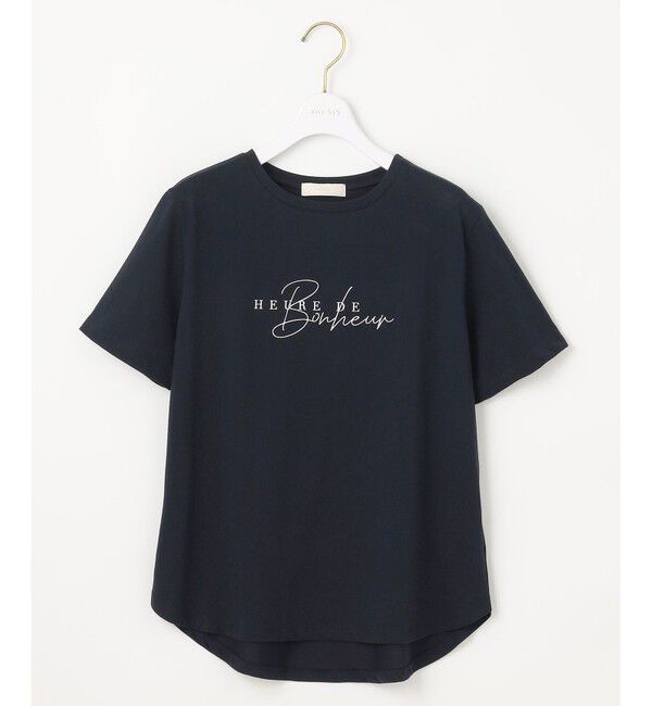 ANY SIS「【洗える】ベーシックロゴ刺繍 Tシャツ」|Tシャツ・カットソー|