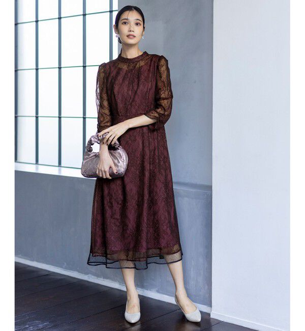 ANY SIS「【Lily calin】バイカラードットチュール ドレス」|ドレス|