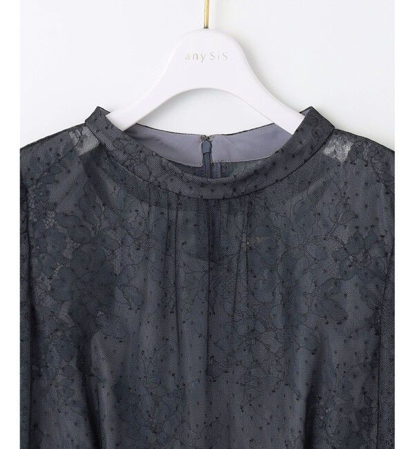 ANY SIS「【Lily calin】バイカラードットチュール ドレス」|ドレス|