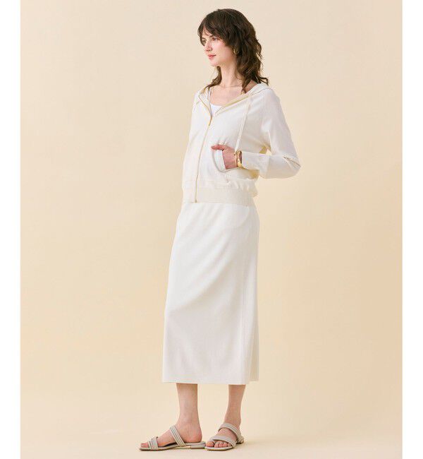 BEIGE,「【WEB限定・洗える】MONSTERA / フーデットニット」|パーカー|