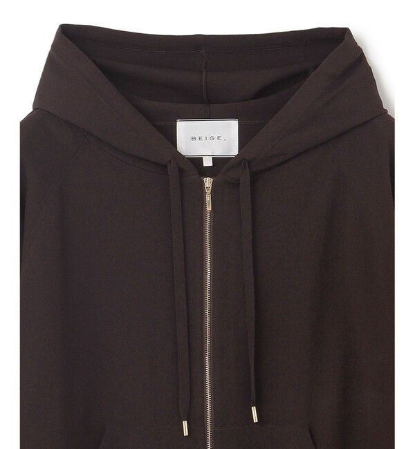 BEIGE,「【WEB限定・洗える】MONSTERA / フーデットニット」|パーカー|