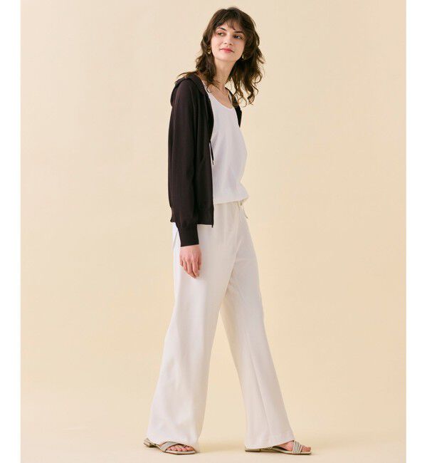 BEIGE,「【WEB限定・洗える】MONSTERA / フーデットニット」|パーカー|