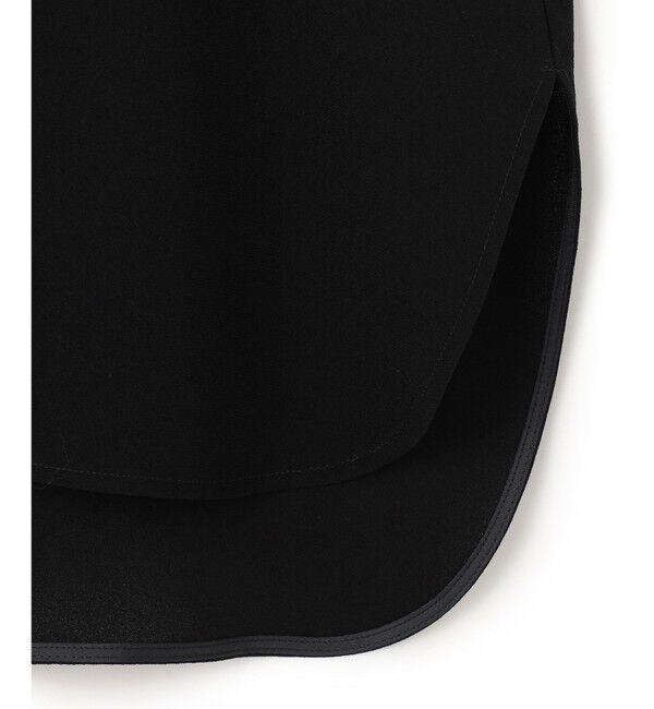 BEIGE,「【洗える】FLEUR / ニットコンビハイネック半袖ブラウス」|シャツ・ブラウス|