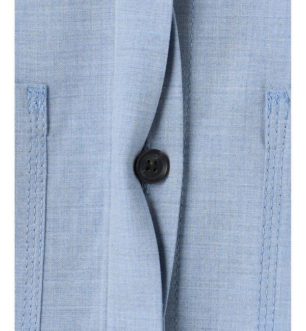 BEIGE,「APOPHY / ステッチディテールショートシャツジャケット」|シャツ・ブラウス|