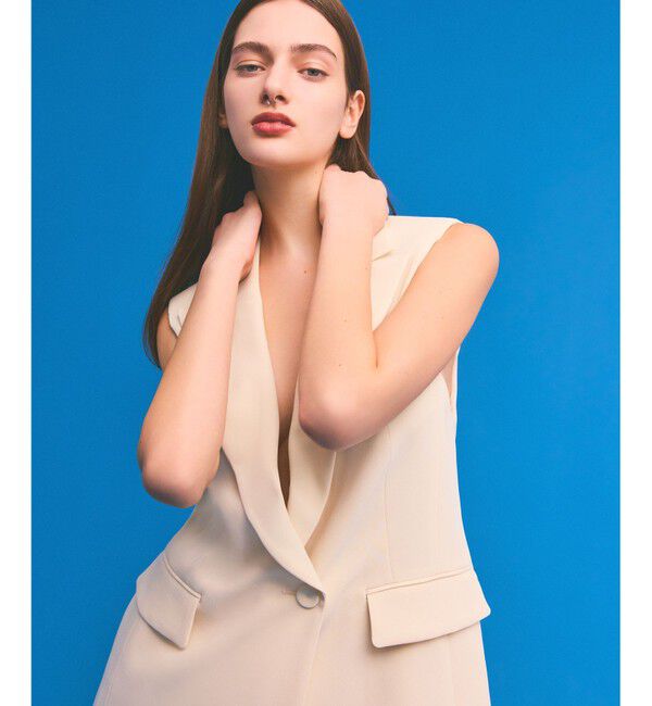  「トリアセテーラードジレ」|ベスト・ジレ|