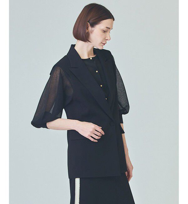  「トリアセテーラードジレ」|ベスト・ジレ|