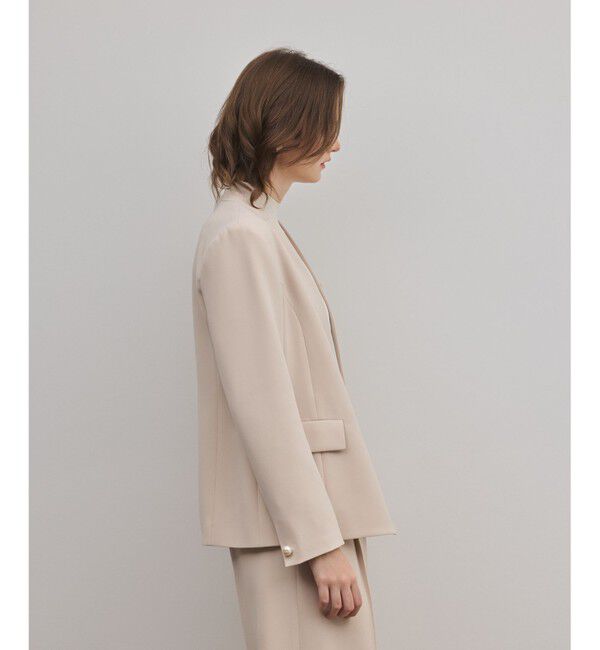 GRACE CONTINENTAL「トリアセノーカラージャケット」|ノーカラージャケット|