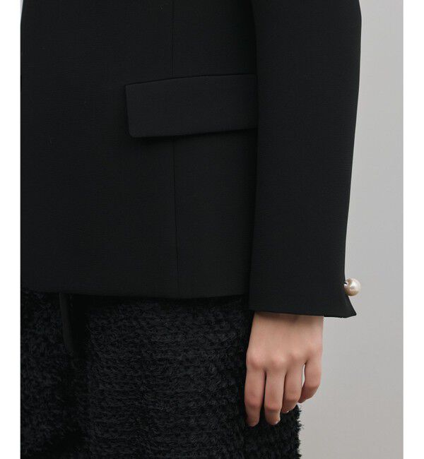 GRACE CONTINENTAL「トリアセノーカラージャケット」|ノーカラージャケット|